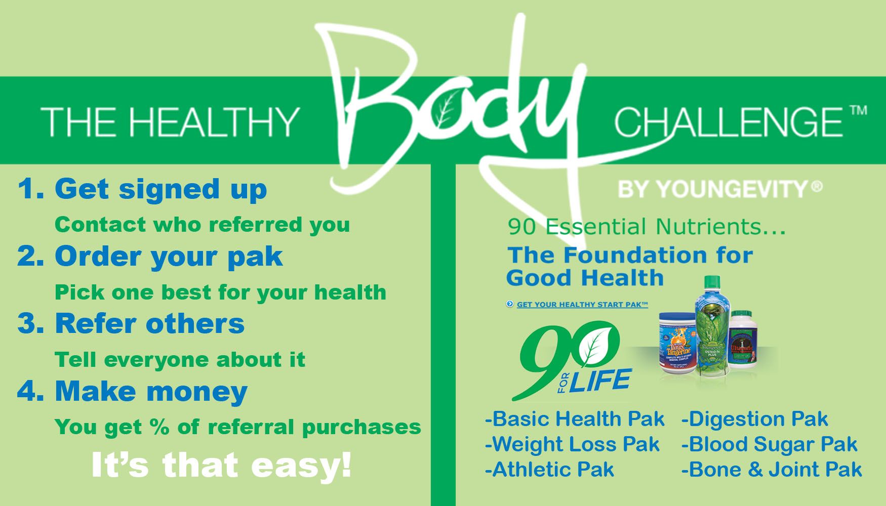 Healthy body challenge 4